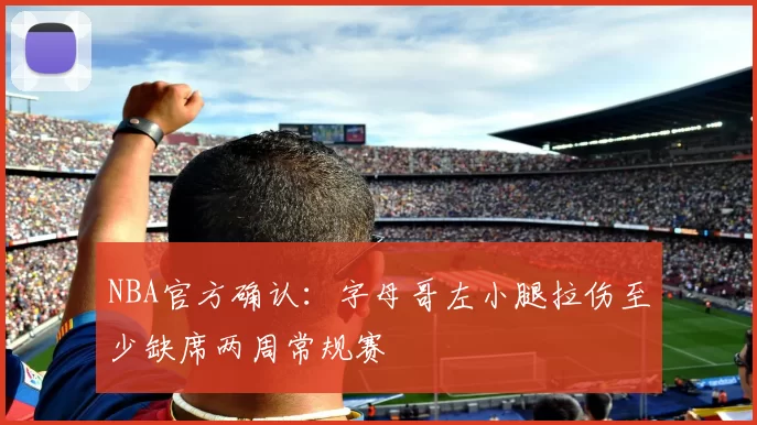 NBA官方确认：字母哥左小腿拉伤至少缺席两周常规赛